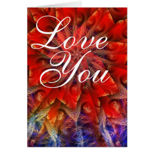 Liebe Sie Fraktal-Karte