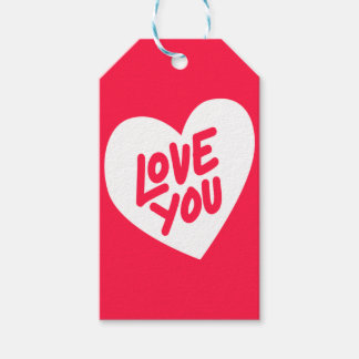Liebe Sie geben Tags Geschenkanhänger