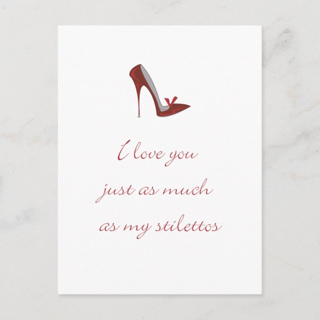 Liebe Sie genauso viel Postkarte (Vorderseite)