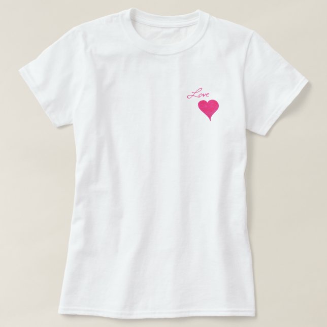 Liebe Sie Geschenkkollektion T-Shirt (Design vorne)