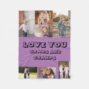 Liebe Sie Grams und Gramps Fleecedecke