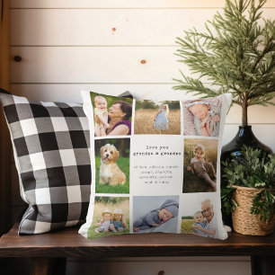 Liebe Sie Großvater und Großmutter FotoCollage Kissen