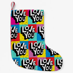 Liebe Sie: Handschrift Valentine Kleiner Weihnachtsstrumpf