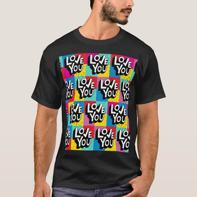 Liebe Sie: Handschrift Valentine T-Shirt (Vorderseite)