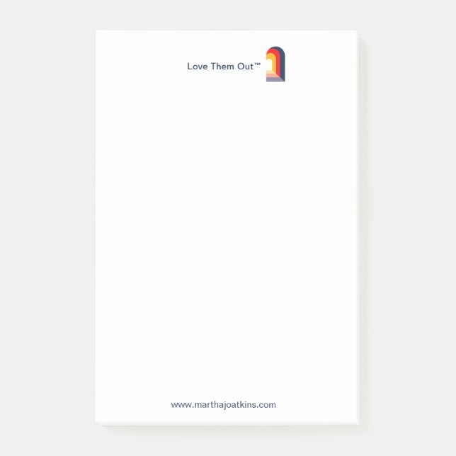 Liebe sie heraus Post it Note Post-it Klebezettel (Vorderseite)