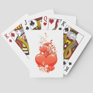 Liebe Sie Herzvalentine Romantische Liebe Spielkarten