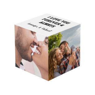 Liebe Sie immer Custom Couple Fotos & Names Würfel