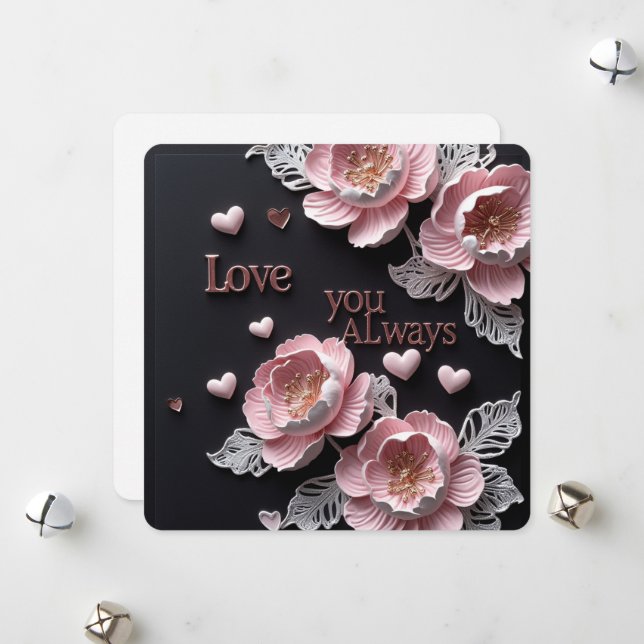 Liebe Sie immer Karten (Vorderseite/Rückseite Beispiel)