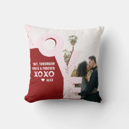 Liebe Sie immer und für immer | Foto des Ehepaares Kissen