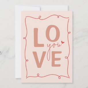 Liebe Sie immer, Valentinskarte Feiertagskarte