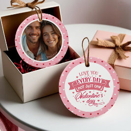 Liebe Sie jeden Tag nicht nur ein Foto Keramik Ornament