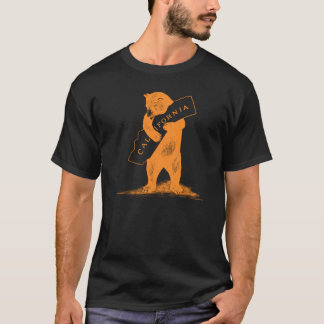 Liebe Sie Kalifornien--Orange und Schwarzes T-Shirt