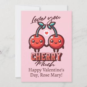 Liebe Sie Kirry viel Niedliche Kirschen Valentine Feiertagskarte