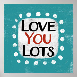 Liebe Sie lieben Poster Wall Art