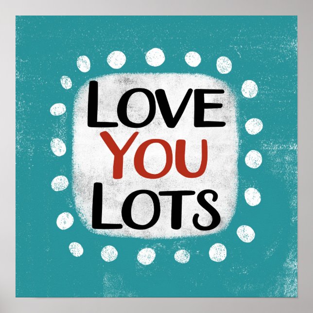 Liebe Sie lieben Poster Wall Art (Vorne)
