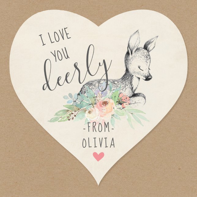 Liebe Sie liebt Kinder Valentinstag Gastgeschenk Herz-Aufkleber (Von Creator hochgeladen)