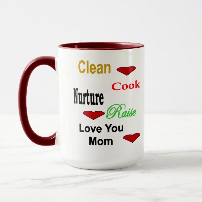 Liebe Sie Mama 2 Töne Tasse (Links)