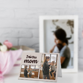 "Liebe Sie Mama" Benutzerdefinierte Fotos geklappt Feiertagskarte