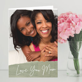 Liebe Sie Mama benutzerdefinierten Foto Muttertag Feiertagskarte