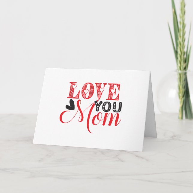 LIEBE SIE MAMA DER KOMPLETTKARTE DANKESKARTE (Vorderseite)