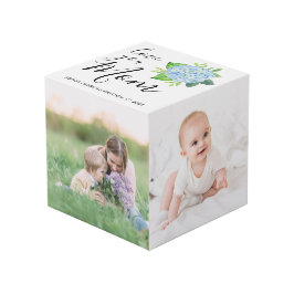 Liebe Sie Mama Familienfoto Collage Hydrangea Würfel