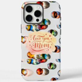 Liebe Sie Mama - Farbenfrohe Marbles iPhone / iPad iPhone 16 Pro Max Hülle