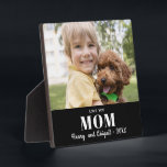 Liebe Sie Mama Foto Familie Moderne Zufriedenheit Fotoplatte<br><div class="desc">Benutzen Sie ein beliebtes Foto, um einfach eine Keepsake-Plakette zu erstellen. In drei Textzeilen lasse man, die besondere Bindung im Foto auszudrücken. Diese berufliche Vorlage wird jedem Muttertier ein sentimentales Geschenk machen. Perfekte Größe für die Unterbringung auf einem Wohnzimmermantel oder einem Schreibtisch. Denken Sie an ein Weihnachtsgeschenk, den Valentinstag oder...</div>