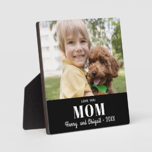 Liebe Sie Mama Foto Familie Moderne Zufriedenheit Fotoplatte