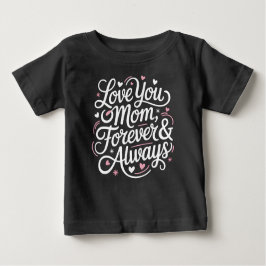 Liebe Sie Mama für immer und immer - Niedliches Ba Baby T-shirt