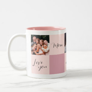 "Liebe Sie Mama immer für immer" Foto Geschenk Zweifarbige Tasse