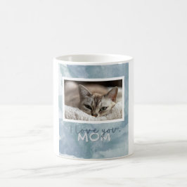 Liebe Sie Mama-kundenspezifische blaugrüne Kaffeetasse