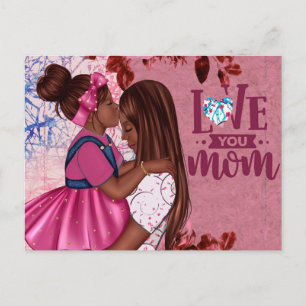 Liebe Sie Mama Mutter und Kind Muttertag Postkarte