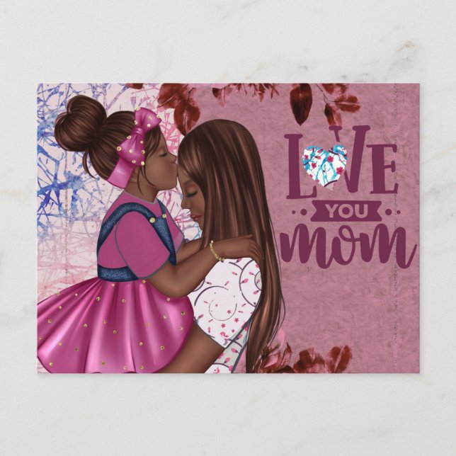 Liebe Sie Mama Mutter und Kind Muttertag Postkarte (Vorderseite)