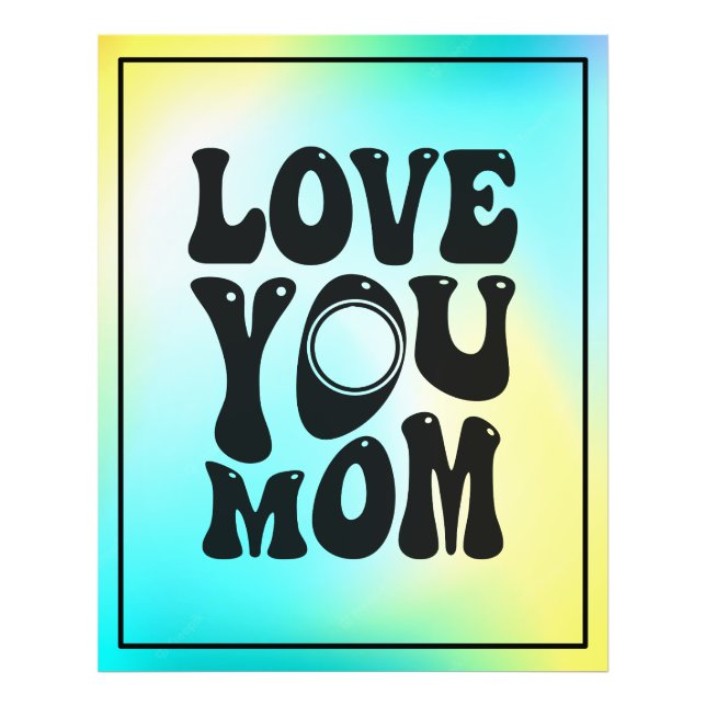 Liebe Sie Mama Muttertag Design-51727 Fotodruck (Vorne)
