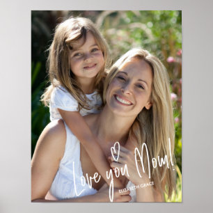 Liebe Sie Mama Muttertag Geburtstag Foto drucken Poster