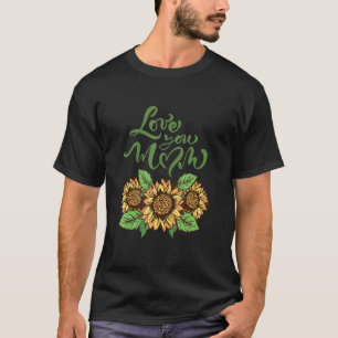 Liebe Sie Mama Muttertag Leopard Sonnenblumen für  T-Shirt