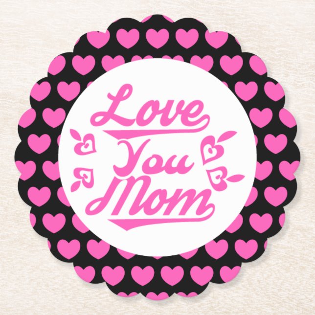 Liebe Sie Mama Muttertagsdesign-11096 Untersetzer (Vorderseite)