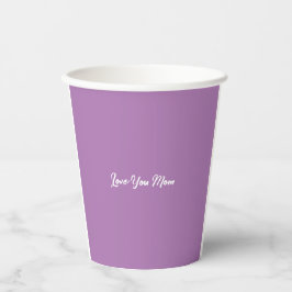 Liebe Sie Mama Niedlich Stylish Lilac Color Pappbecher