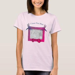 Liebe Sie Mama Personalisiertes Foto Dragonfly T-Shirt