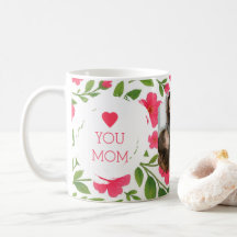"Liebe Sie Mama Tasse - Red Blume Design & Foto