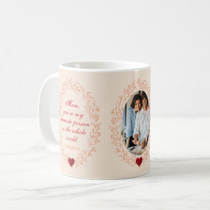 Liebe Sie Mama Zitat Stilvolle Retro-Foto Mütter T Kaffeetasse