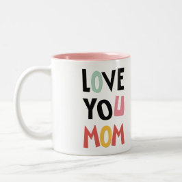 Liebe Sie Mama Zwei-Töne-Kaffee-Tasse Zweifarbige Tasse