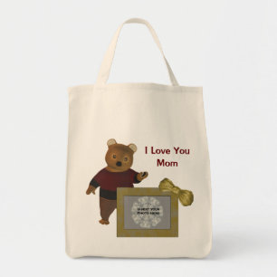 Liebe Sie Mamma-personalisiertes Foto-niedliche Tragetasche