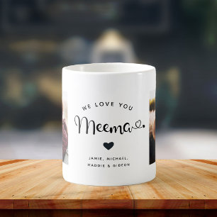 Liebe Sie Meema Hearts Custom Zwei Foto Kaffee Tas Kaffeetasse