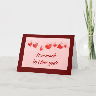 Liebe SIE "MEHR ALS IRGENDEIN & "MEHR ALS JEMAND" Feiertagskarte