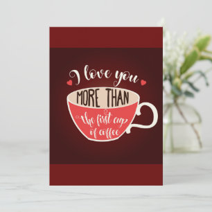 Liebe Sie mehr als Kaffee Einladung