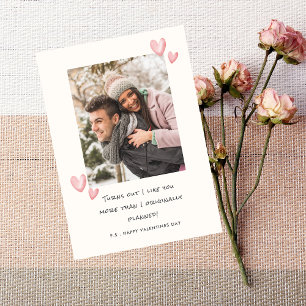 Liebe Sie mehr Funny Husband Ehefrau Valentine Kar Einladung