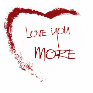 Liebe Sie mehr Herzmagneten Fotoskulptur Magnet