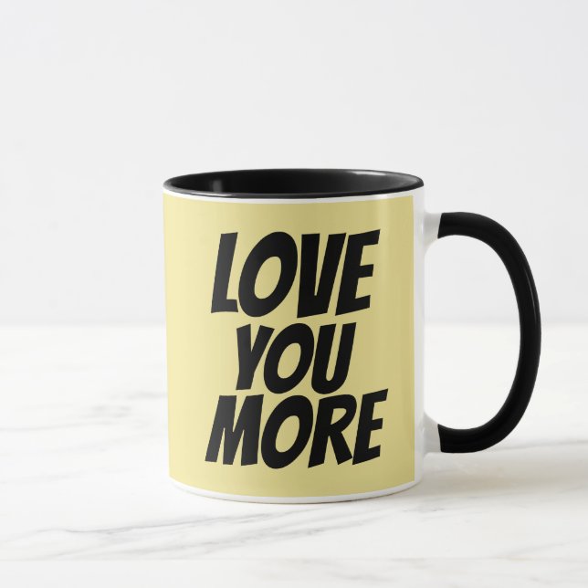 LIEBE SIE MEHR, romantische Kaffeekuchen Tasse (Rechts)