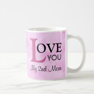Liebe Sie meine 2. Mama-rosa Namenswolken Kaffeetasse